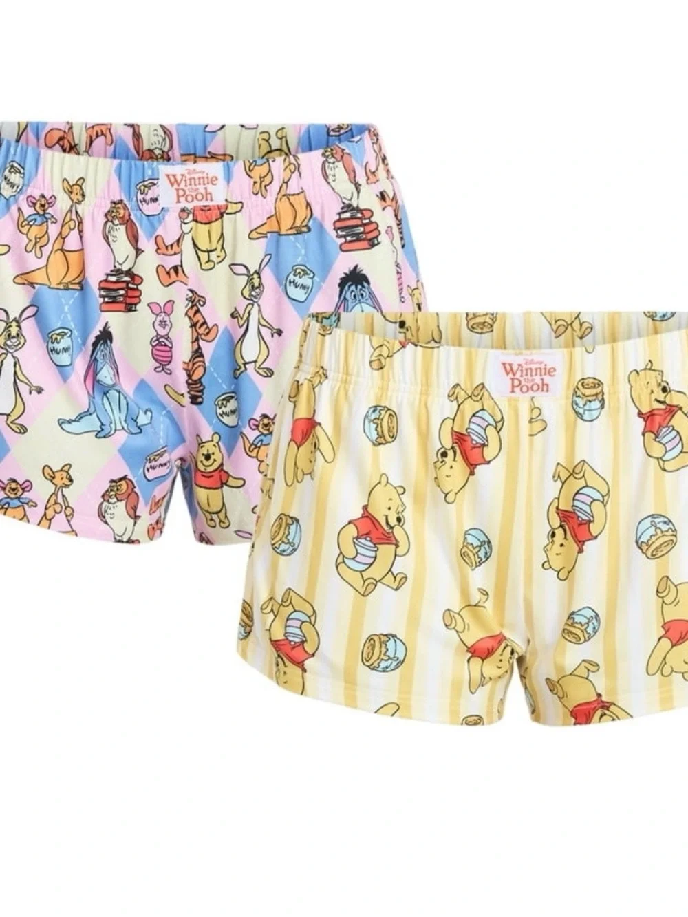 Winnie the Pooh Women's Jersey Knit Sleep Shorts, 2-Pack,3XL